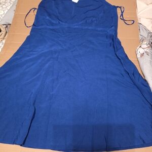 Elegant Blue Women's Dress